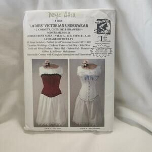 Ladies Victorian Underwear Sewing Pattern 6 26 Laughing Moon Mercantile Cut B11